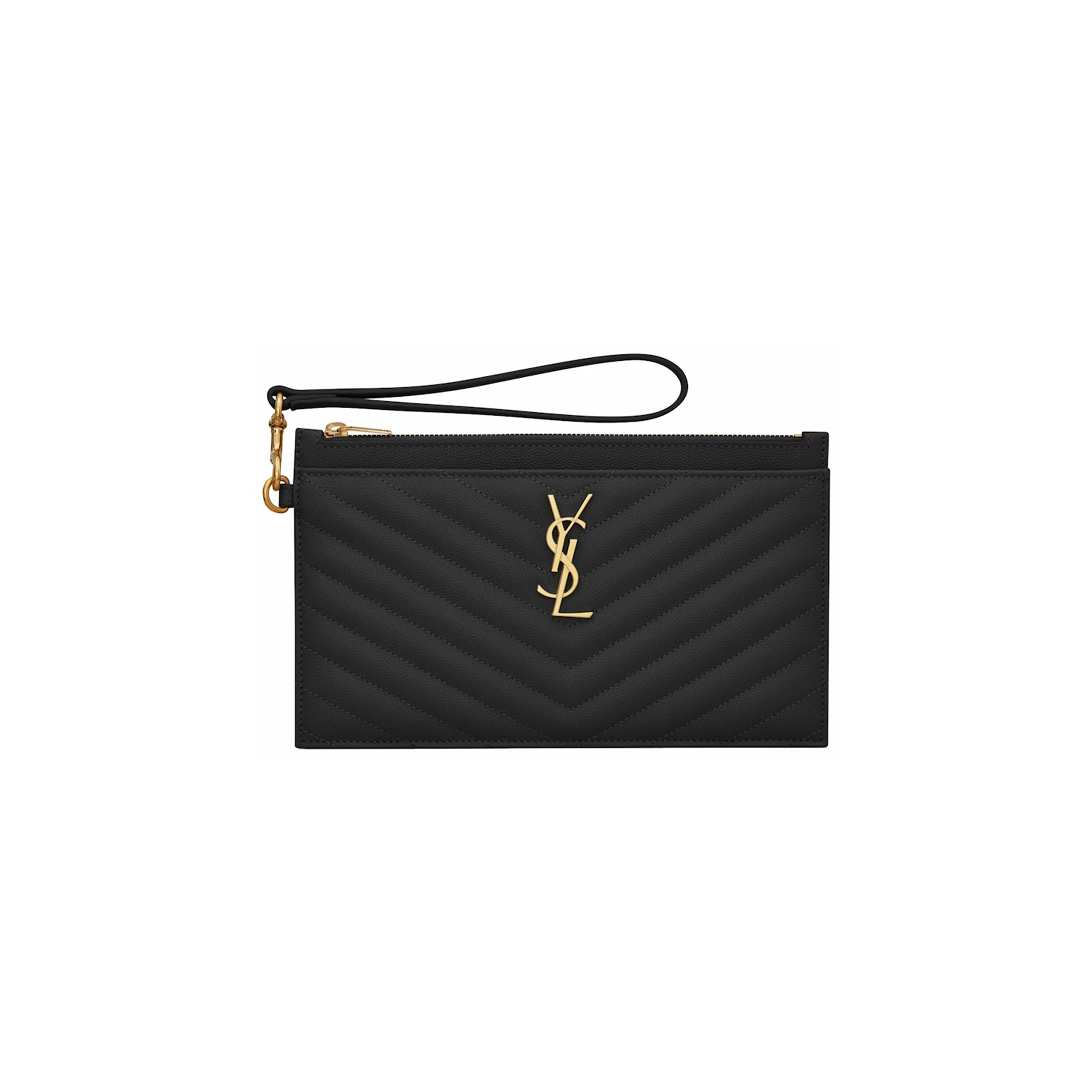 Y51 cassandre matelasse large bill pouch in quilted embossed leather 636313bow011000 (23*13*1cm)